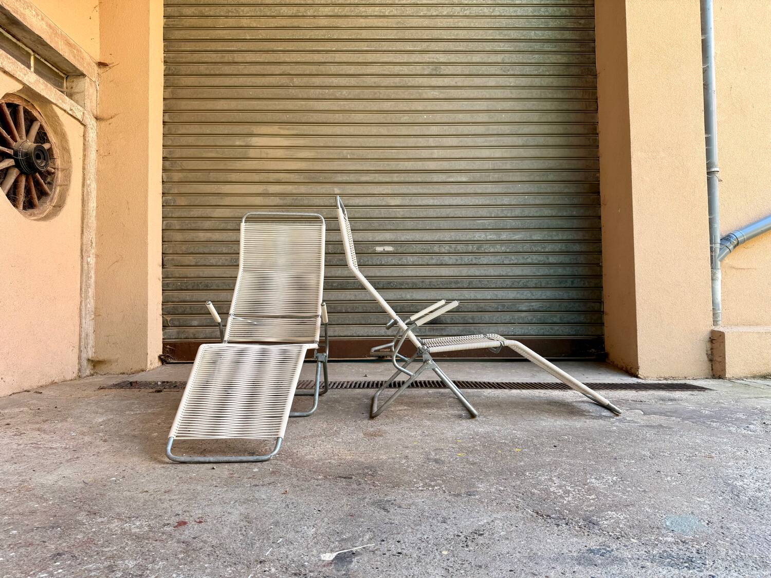 Altorfer 1158 deck chair, sun lounger, deckchair by Embru