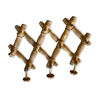 Porte manteau accordéon en bois