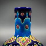 Vase miniature en émaux de Longwy – Style Art Déco