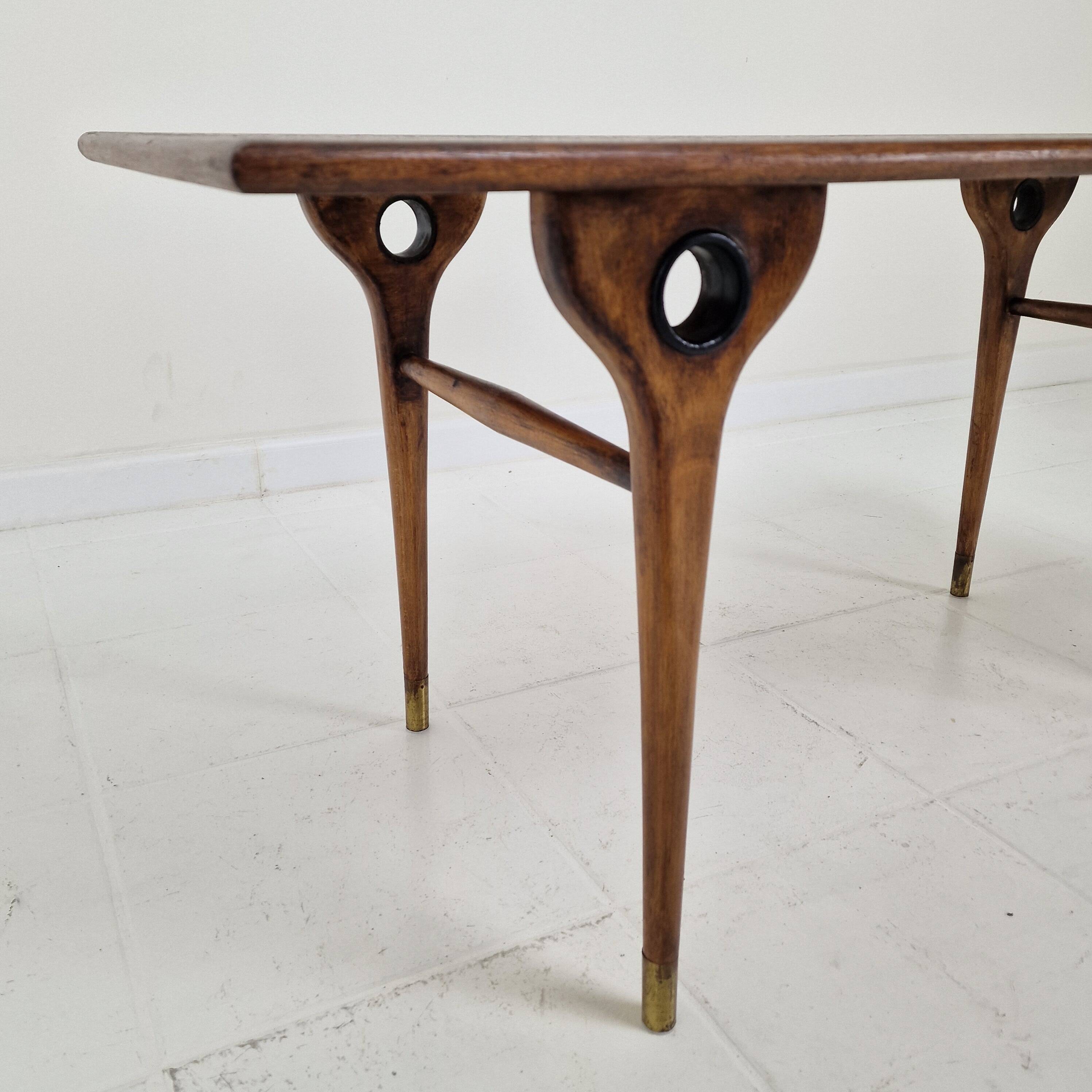Table basse ou d'appoint rectangulaire italienne des années 1960