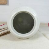 Mustard pot in beige pottery