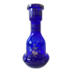 Unusual Large Vase/Candle Holder, Thick Cobalt Blue Glass, Decorative Carafe