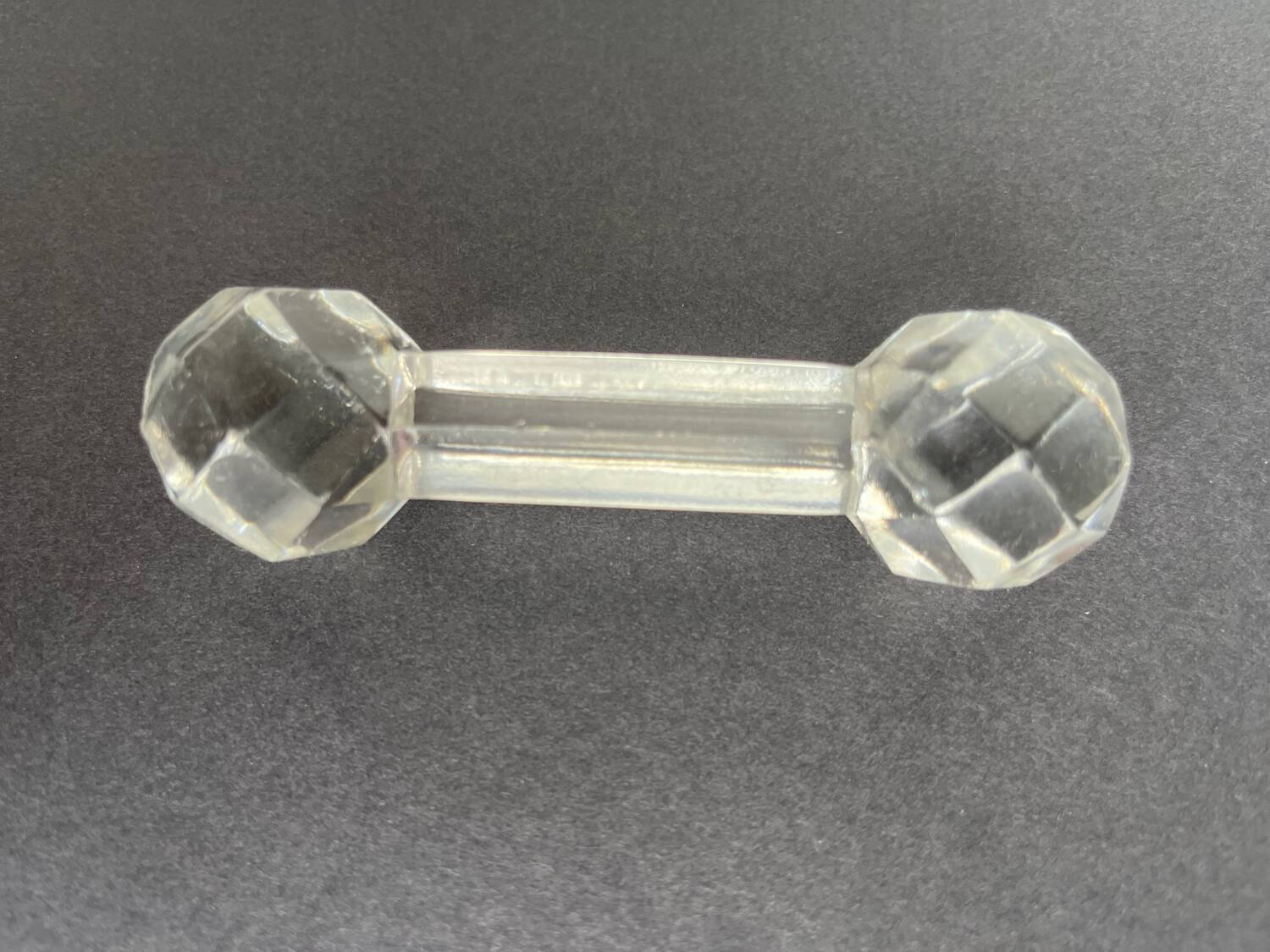 10 vintage glass knife holders