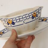 Saucière sarreguemines, ribeauville model, 1930/40, vintage french