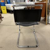 set of 4 MR side chairs by Ludwig Mies Van Der Rohe, Fasem edition, 1983