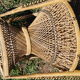 Emmanuelle's braided rattan chair from the 70s.
