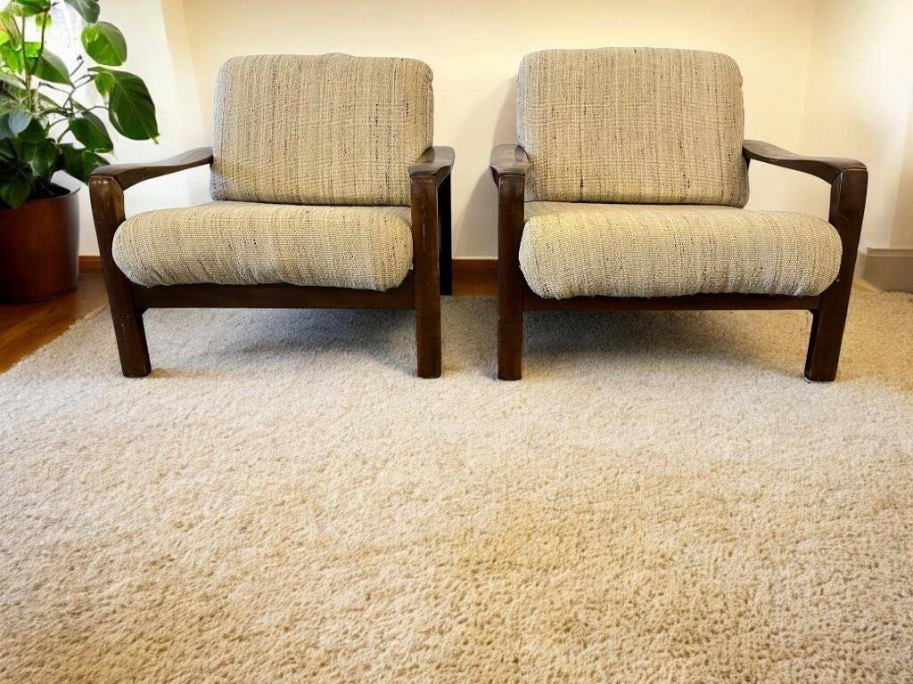 ensemble de 2 fauteuils vintage / fauteuils individuels / canapés