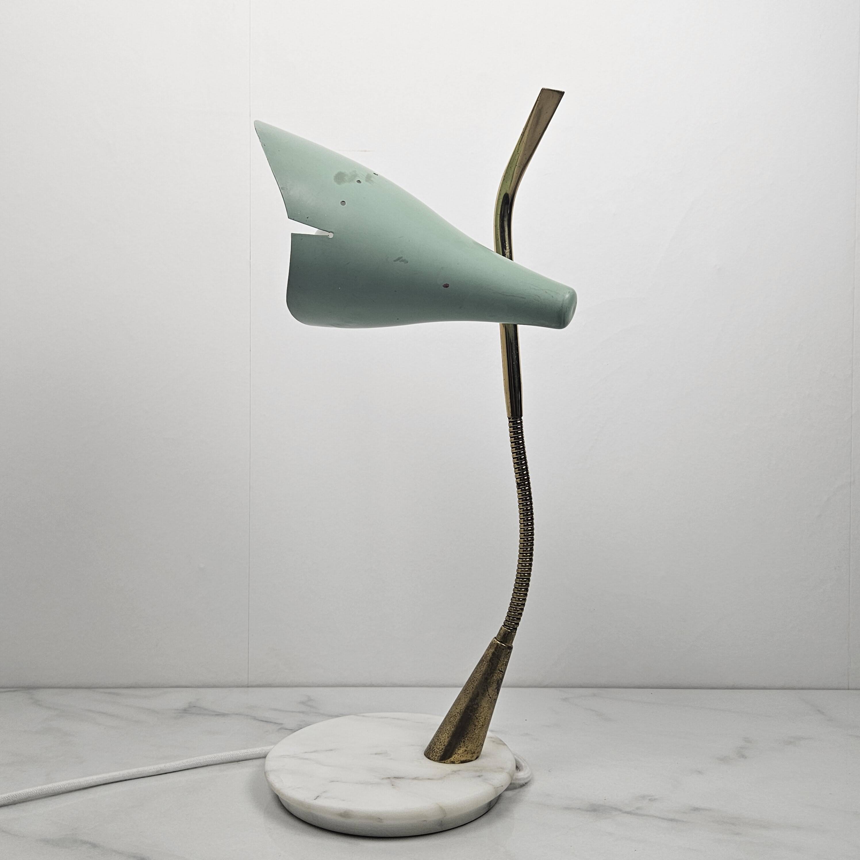Table Lamp With Marble Foot by Oscar Torlasco, Italy 1955