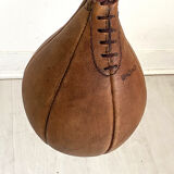 Antique boxing speed pear in leather
