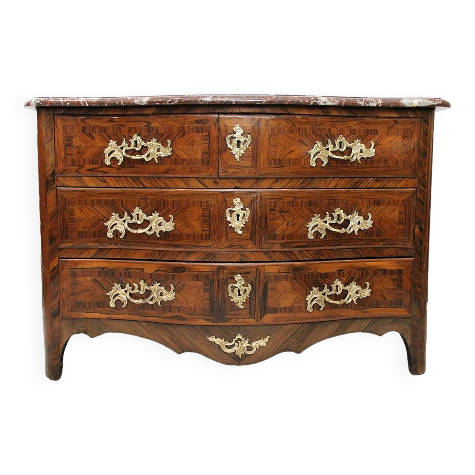 18th century Louis XV rosewood chest of drawers
