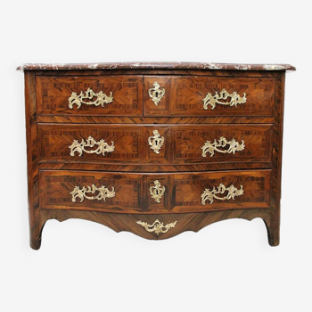 18th century Louis XV rosewood chest of drawers