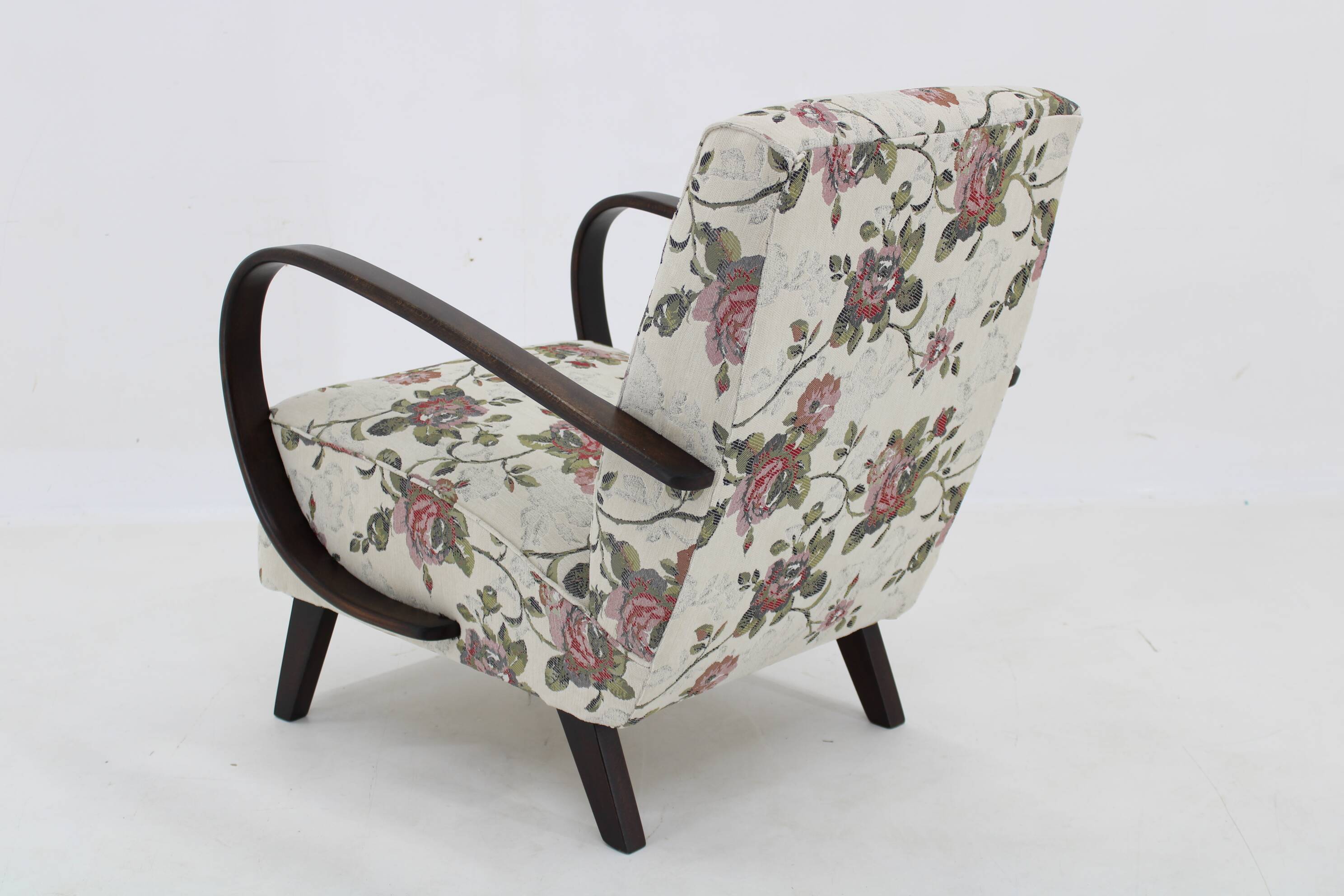 1950s Jindrich Halabala Restored Gobelin Armchair, Czechoslovakia