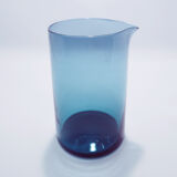 Scandinavian blue glass pitcher