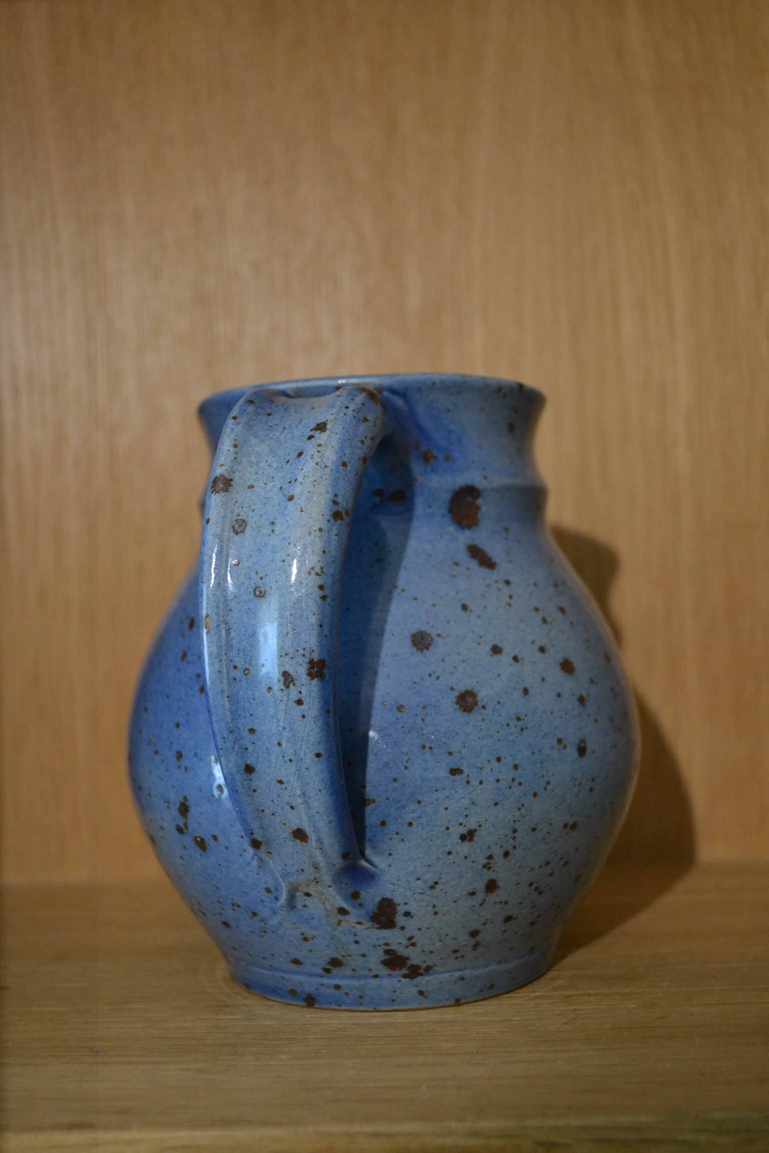 Blue stoneware jug