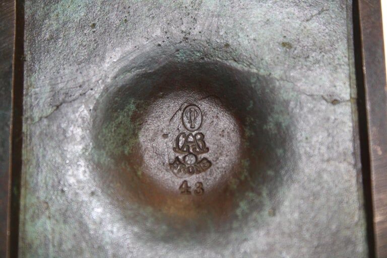 Bronze vase from the 1930s by GAB Sweden