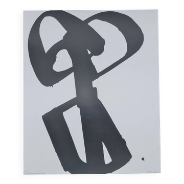 Pierre Soulages: Silkscreen No. 1 - Original signed poster