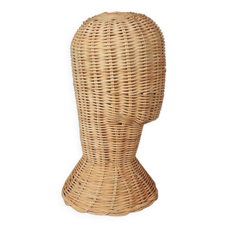 Vintage 70s SB wicker hat or hat holder