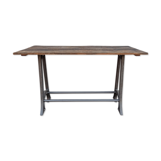 High wooden table