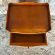 Antique nightstand louis xv style wood drawer + vintage case