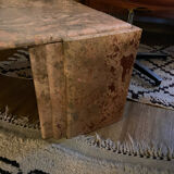 Vintage pink marble eye coffee table