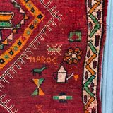 Moroccan berber wool rug 130x76cm