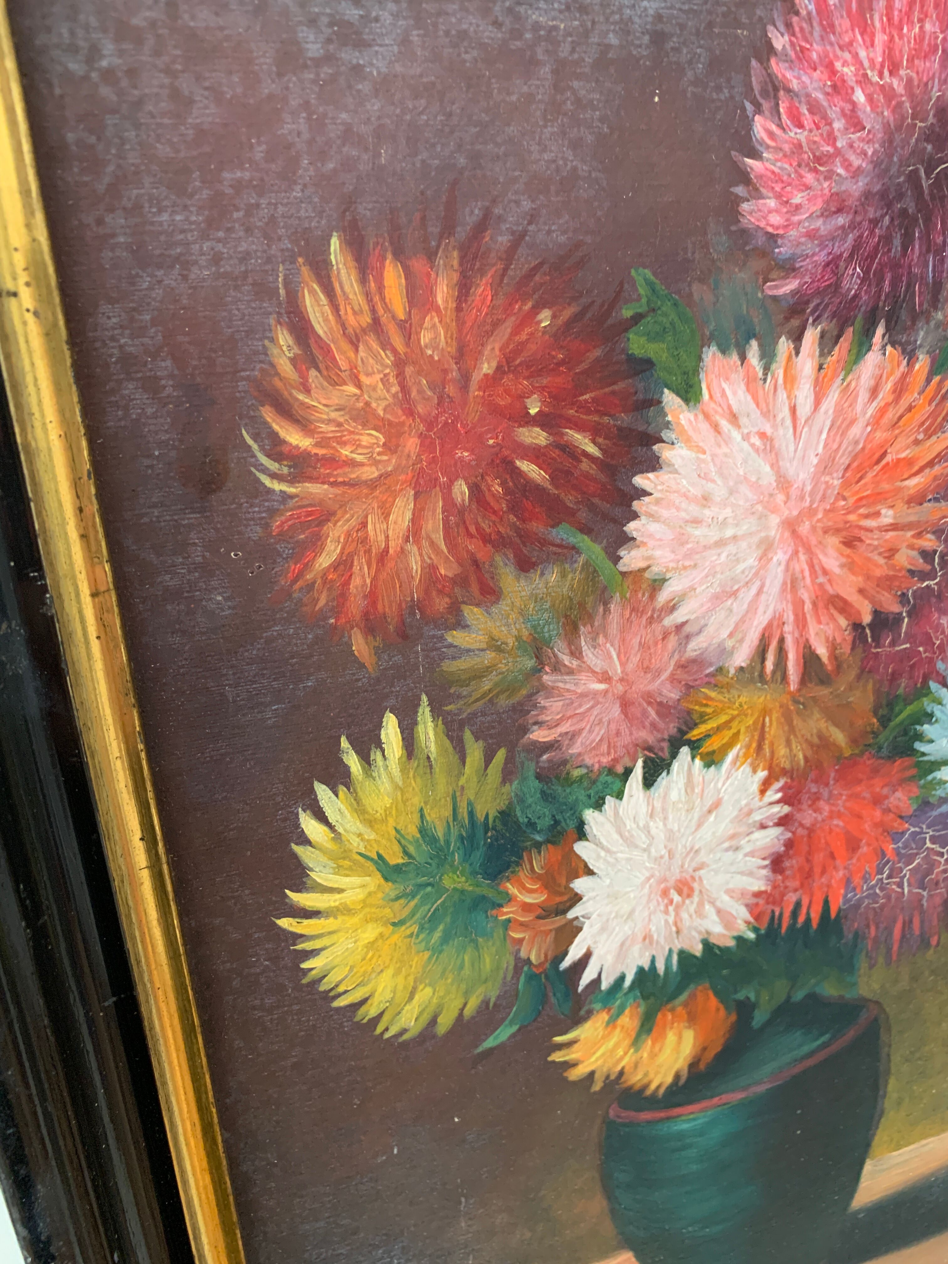 Ancient flower painting