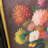 Peinture de fleurs ancienne