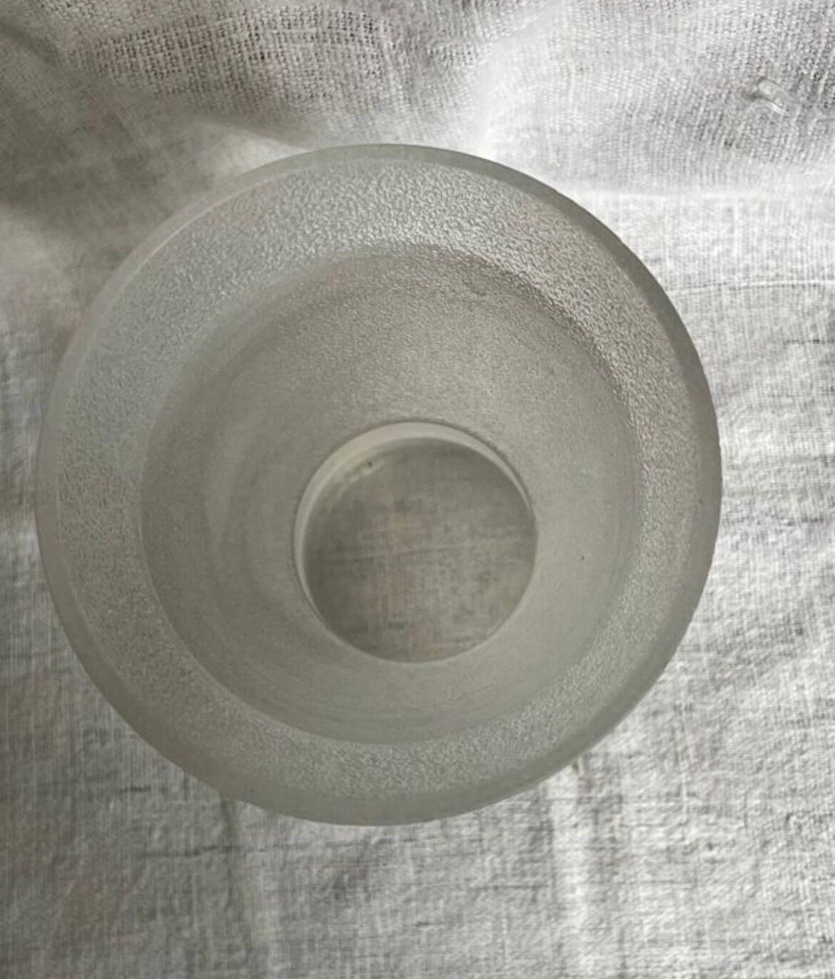 Granulated glass vase