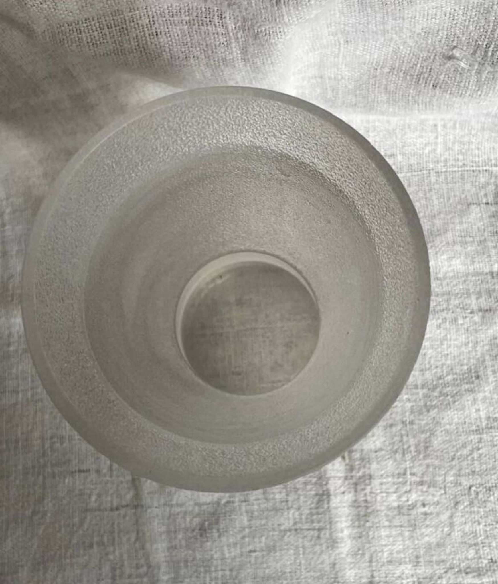 Granulated glass vase