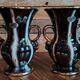 Pair of Jasba Keramik vases – Germany – 1950s/60s – brown, black & gold