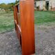 1950s wood and glass display cabinet