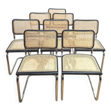 Suite de 8 chaises Cesca B32, Marcel Breuer