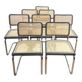 Set of 8 Cesca B32 chairs, Marcel Breuer