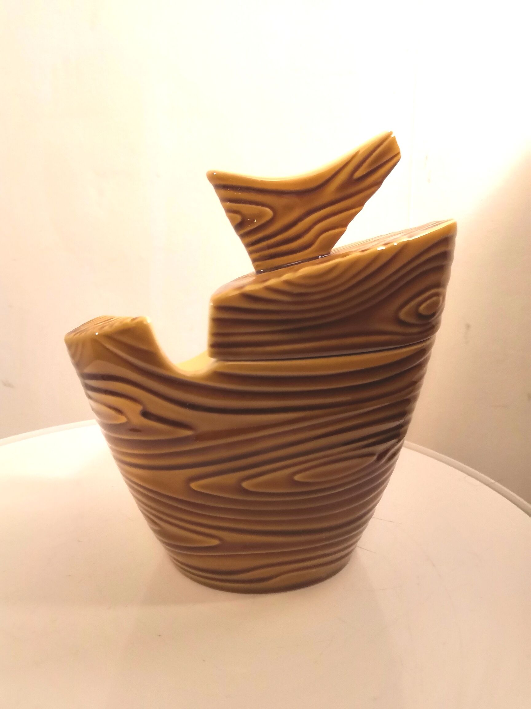 Pofrte pipe et tabatière en céramique design Nicotea années 60