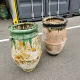 Set of two Tamgroute terracotta jars