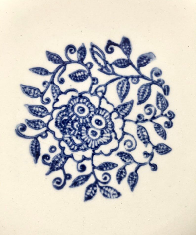 Set of 3 old earthenware plates