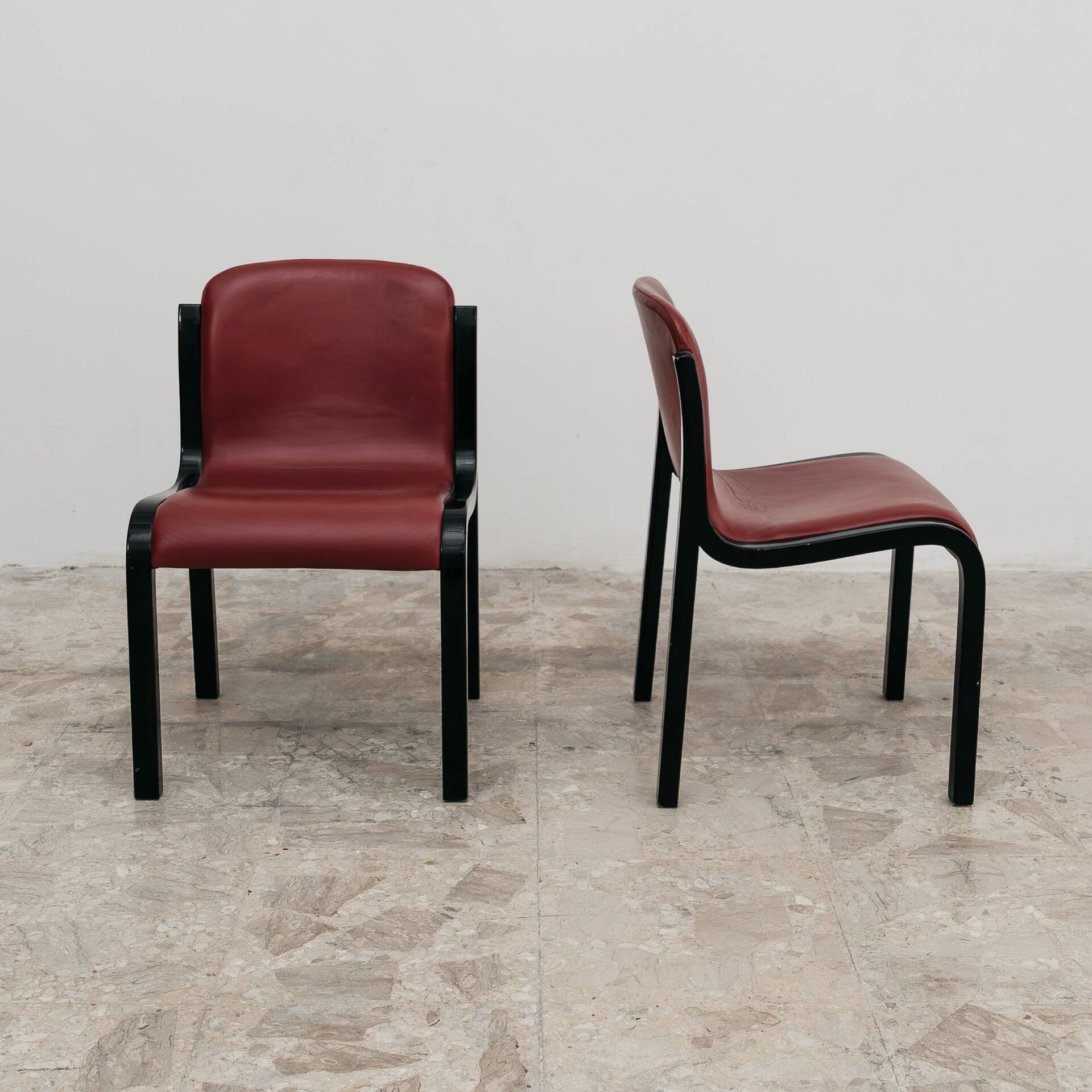 Carlo Bartoli Tisettanta Coppia Di Sedie Mod. Mito Anni 70 Design