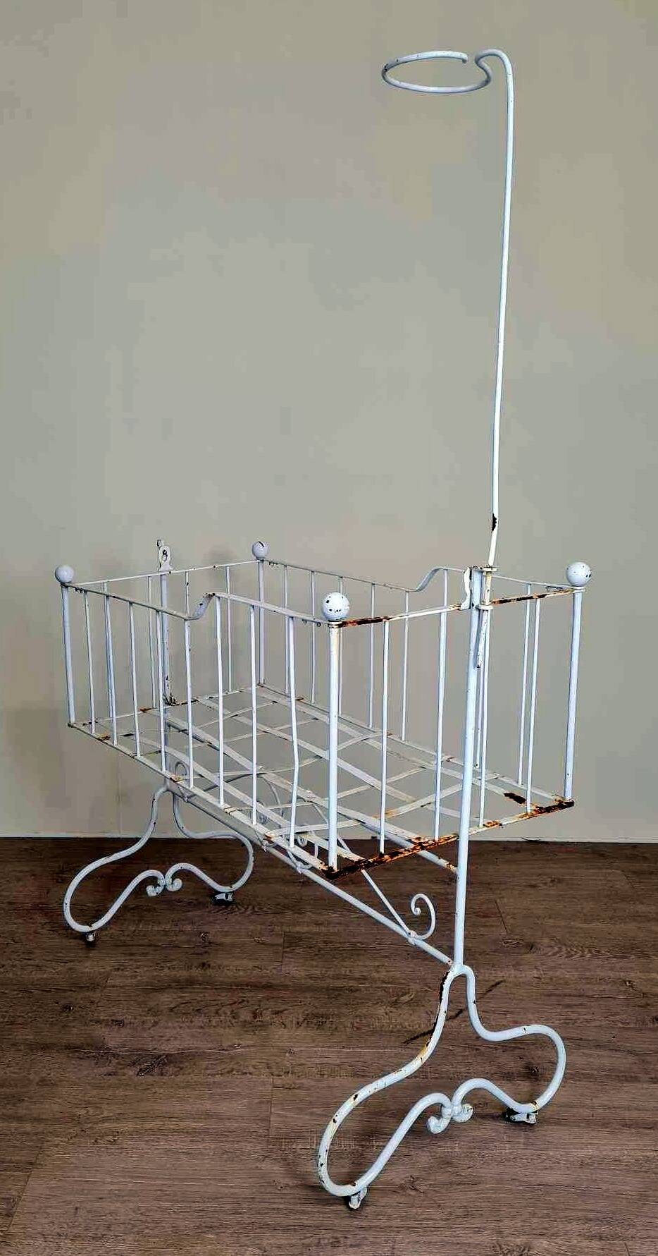 Napoleon III Cradle In Painted Iron