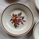 set of 1970s flower plates