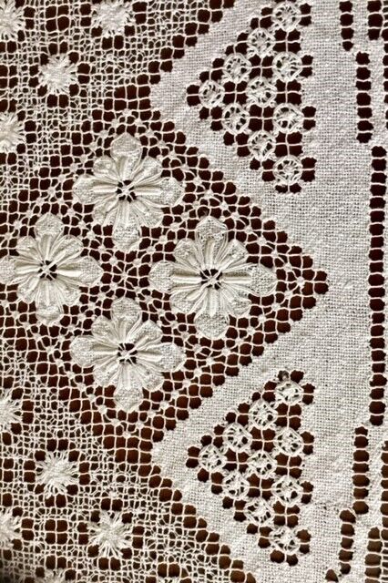 60/70 Italy fashion table made hand woven embroidered