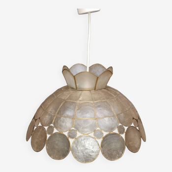 Vintage chandelier, mother-of-pearl suspension