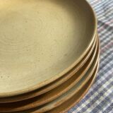 5 stoneware dessert plates from CNP village