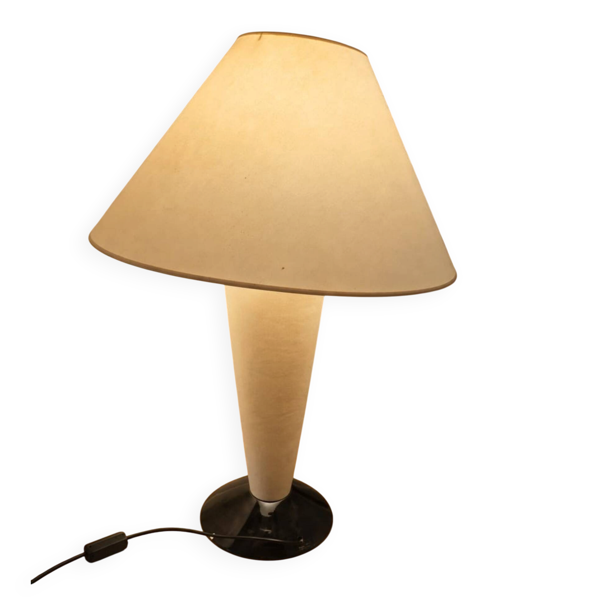 François Chatain lamp in crackled ceramic Art Deco style