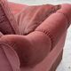 1980s, Scandinavian 2-seater sofa, pink furniture velour.