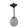 Art Deco pendant light in opalescent glass