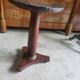 Small empire pedestal table or sellette in mahogany with marble top