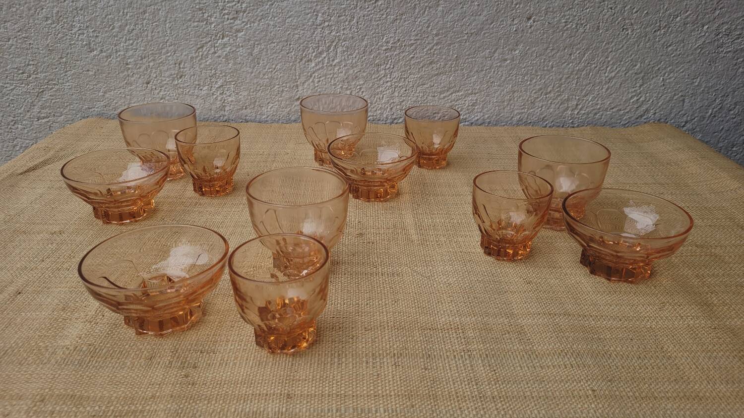 60's amber glasses