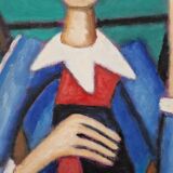 Roland Chanco (1924-2017), friend of Picasso - Oil on canvas, Funny bird