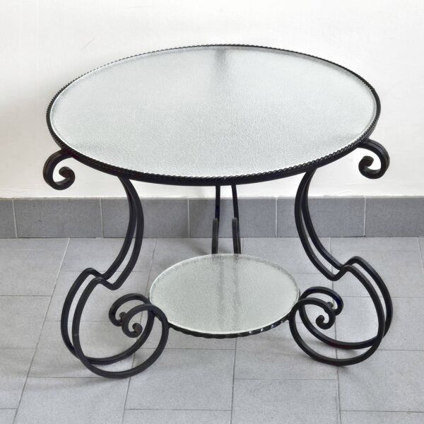 Table d'appoint guéridon vintage 1950