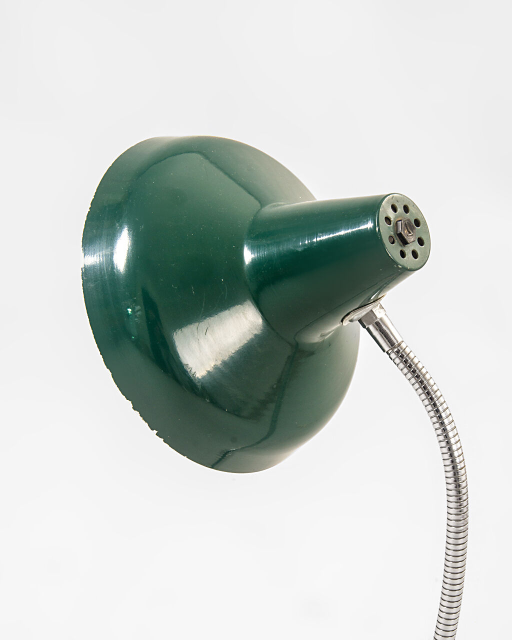 Green desk lamp, France, 1960's